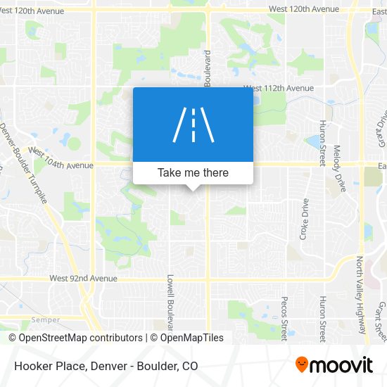 Mapa de Hooker Place