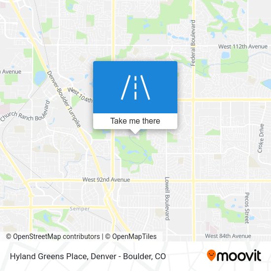 Hyland Greens Place map