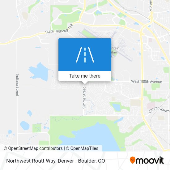 Northwest Routt Way map