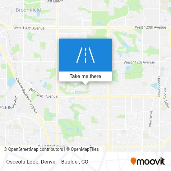Osceola Loop map
