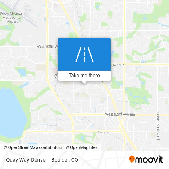 Quay Way map