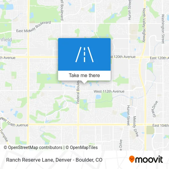 Ranch Reserve Lane map
