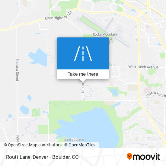 Routt Lane map