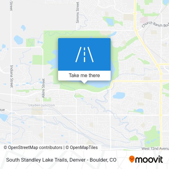 South Standley Lake Trails map