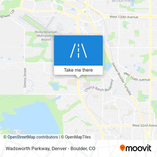 Mapa de Wadsworth Parkway