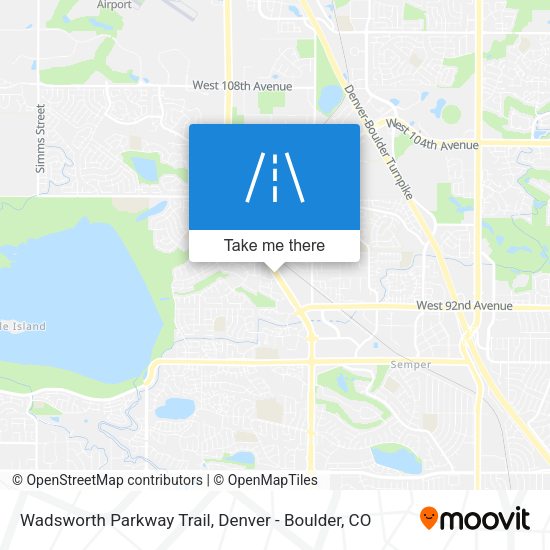 Mapa de Wadsworth Parkway Trail