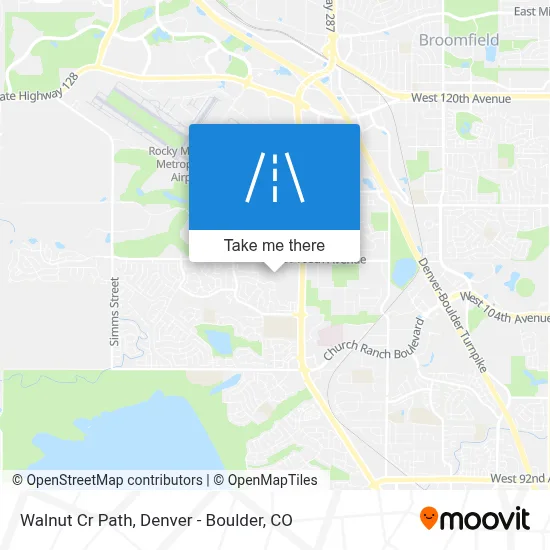 Walnut Cr Path map