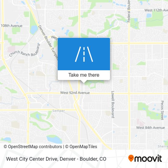 West City Center Drive map