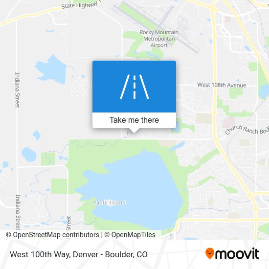 West 100th Way map