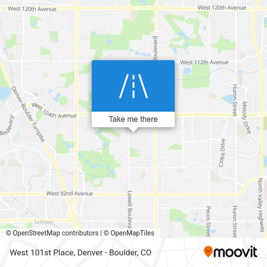 Mapa de West 101st Place