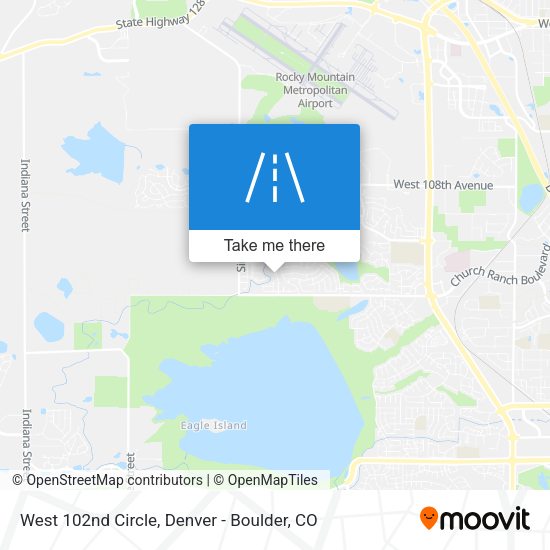 West 102nd Circle map