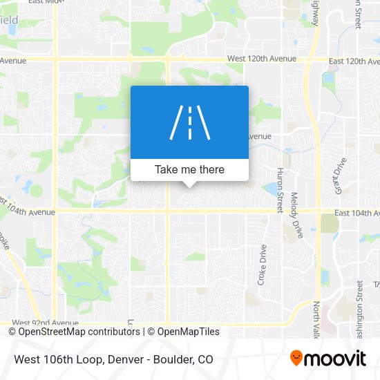 West 106th Loop map