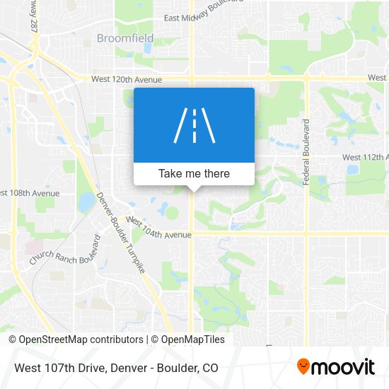 Mapa de West 107th Drive