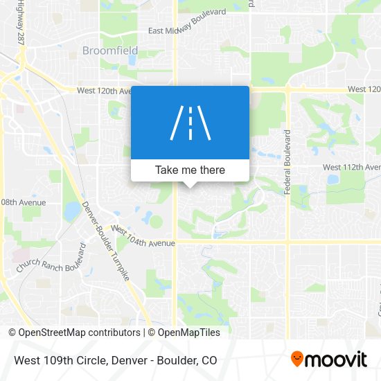 West 109th Circle map