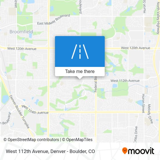 West 112th Avenue map