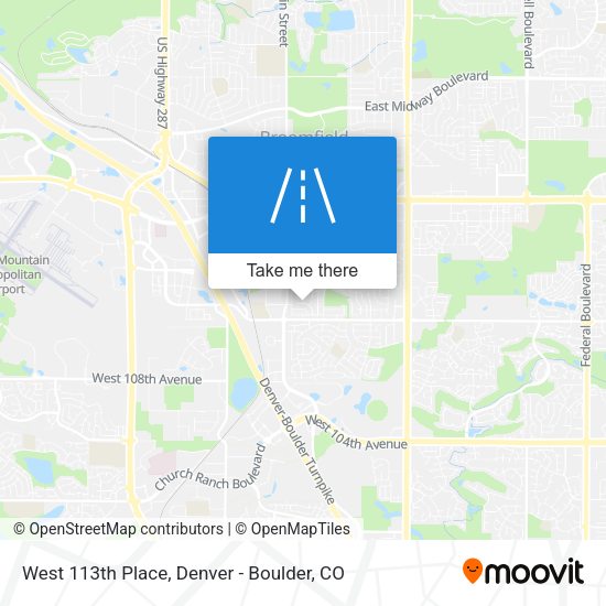 West 113th Place map
