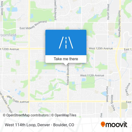 West 114th Loop map
