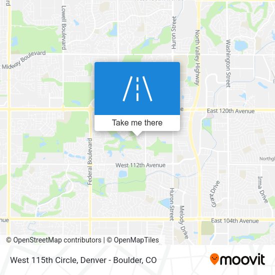 West 115th Circle map
