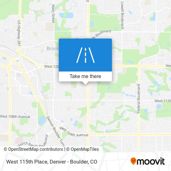 West 115th Place map