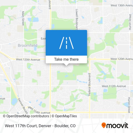 West 117th Court map