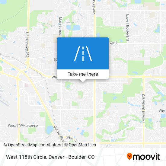 Mapa de West 118th Circle