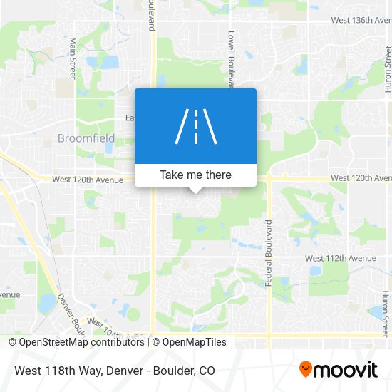 West 118th Way map