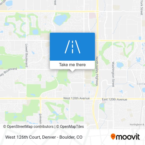 West 126th Court map