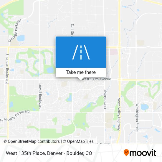 Mapa de West 135th Place