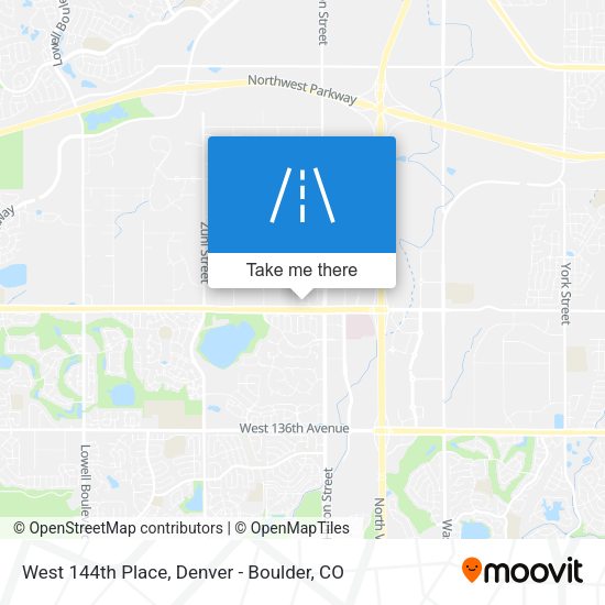 Mapa de West 144th Place