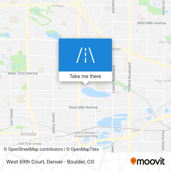 Mapa de West 69th Court
