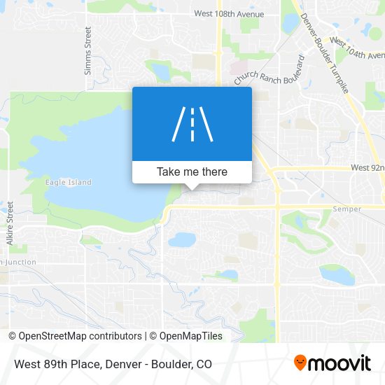 Mapa de West 89th Place