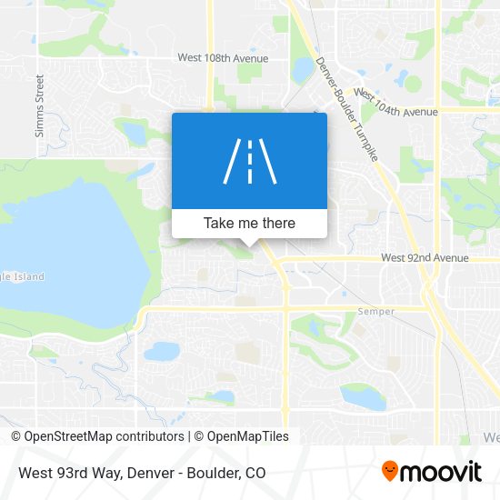 West 93rd Way map