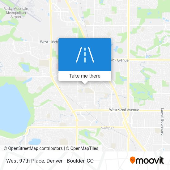Mapa de West 97th Place