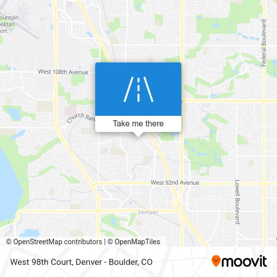 Mapa de West 98th Court