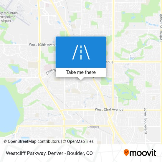 Westcliff Parkway map