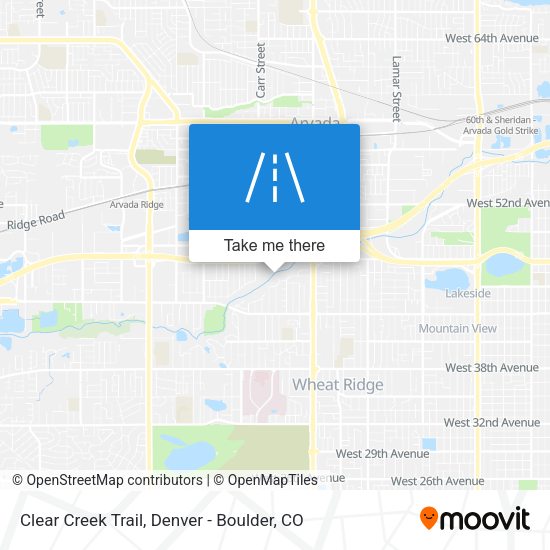 Mapa de Clear Creek Trail