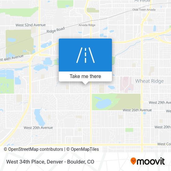 West 34th Place map