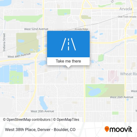 Mapa de West 38th Place