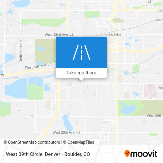 West 39th Circle map