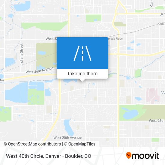 Mapa de West 40th Circle