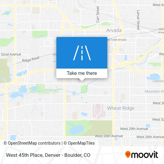 West 45th Place map