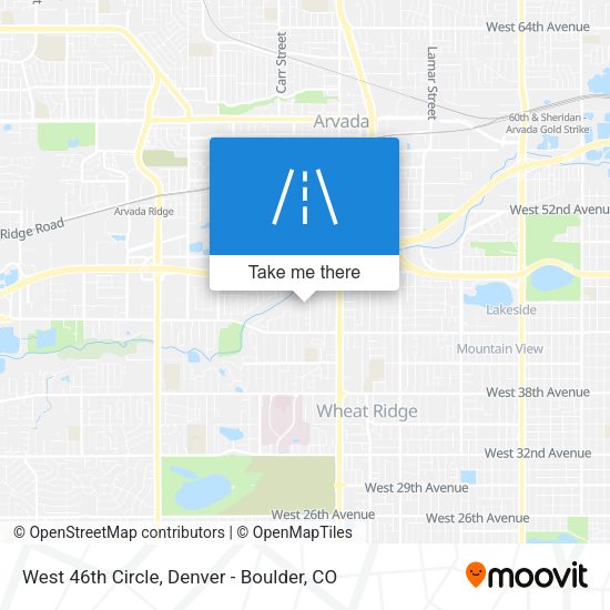 Mapa de West 46th Circle