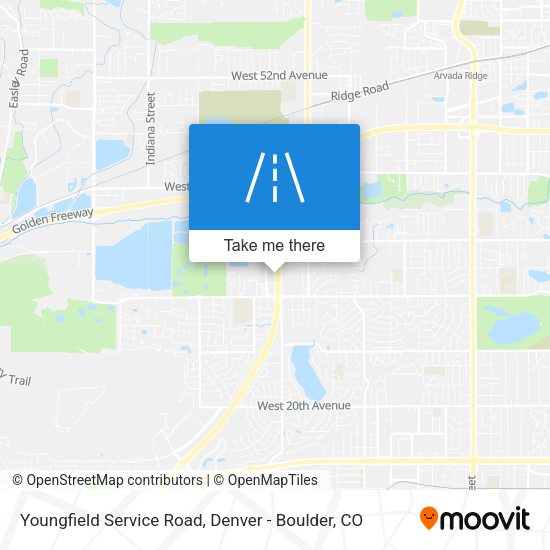 Mapa de Youngfield Service Road