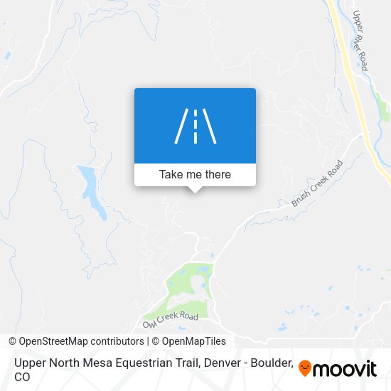 Upper North Mesa Equestrian Trail map