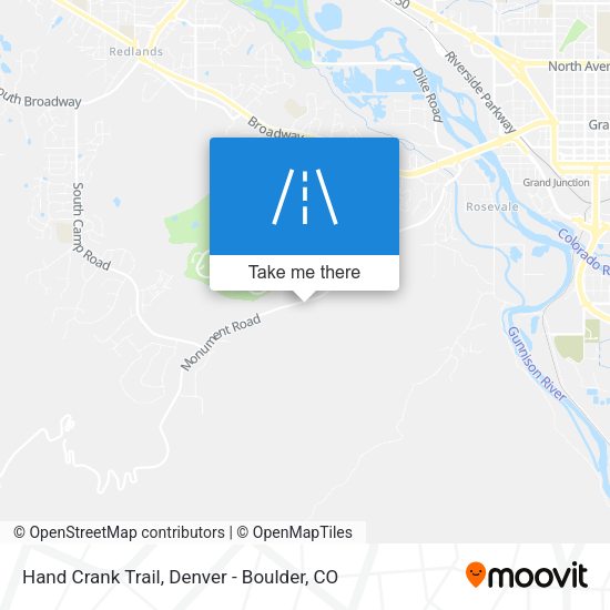 Mapa de Hand Crank Trail