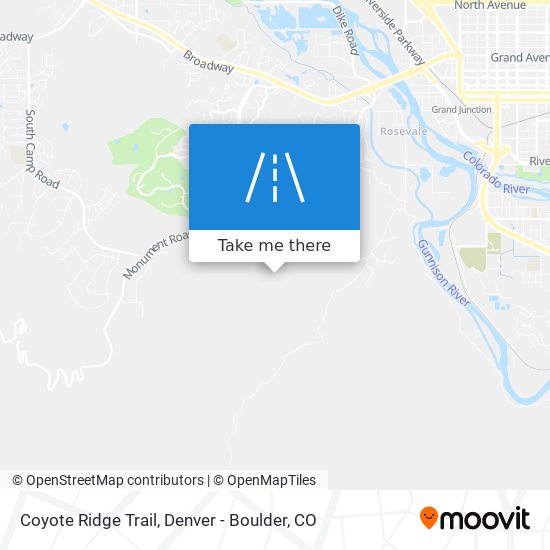 Coyote Ridge Trail map