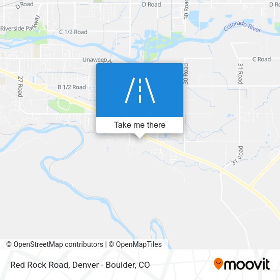 Mapa de Red Rock Road