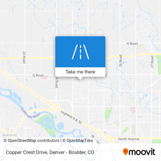 Copper Crest Drive map