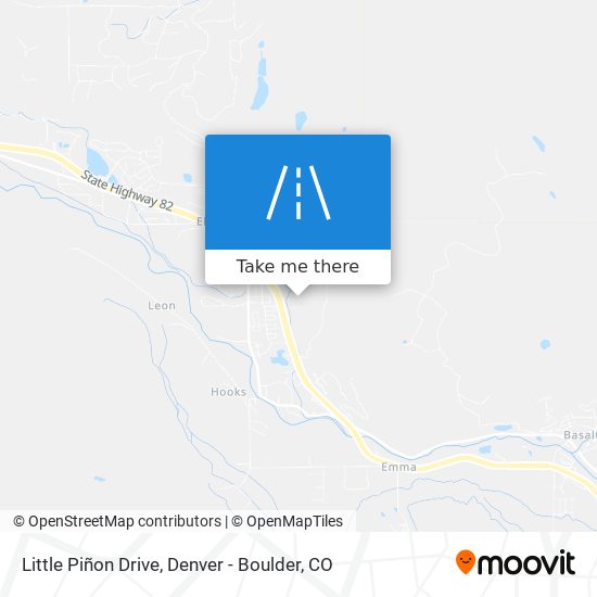 Little Piñon Drive map