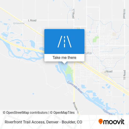 Riverfront Trail Access map